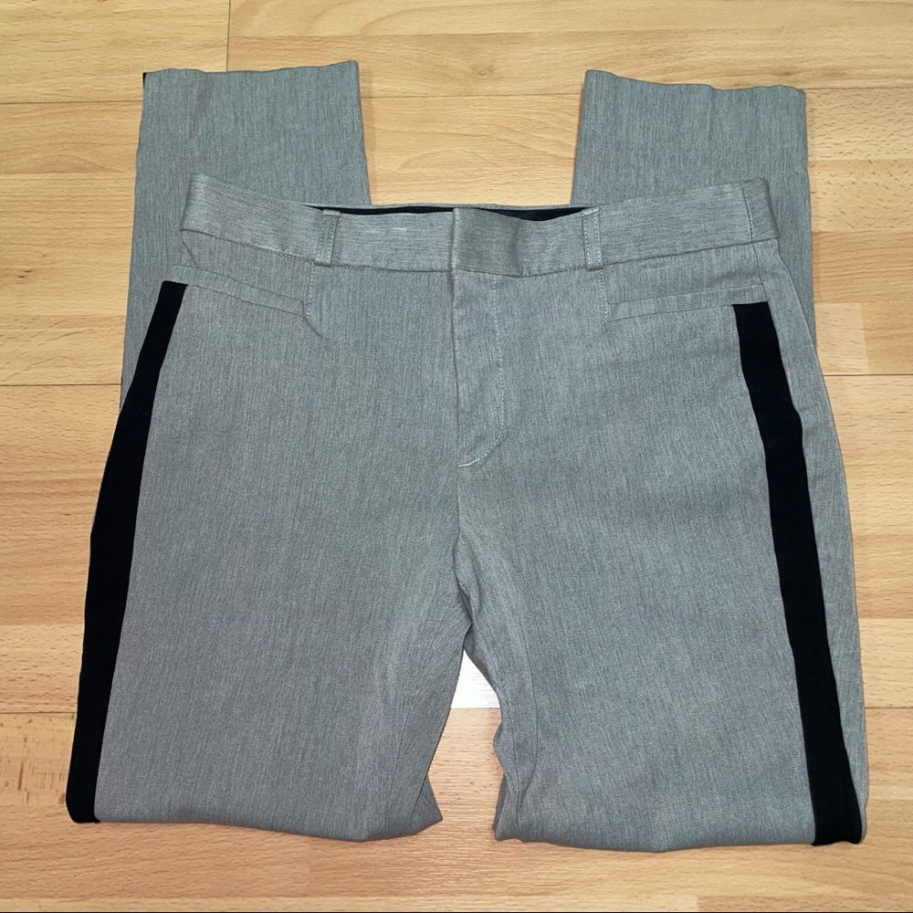 Banana Republic Sloan Curvy Fit Heather Grey/Black Size 6